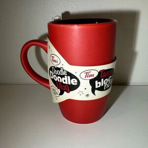 Tim Hortons Tims Doodle Mug 2016 NWT 
Red coffee tea Mug cup